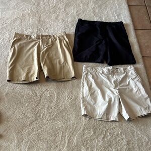 Men's adidas vineyard vines Quiksilver Shorts Set - Black, Tan, and Cream 33